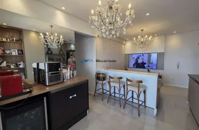Lindo apartamento para venda, com 3 dormitórios, 1 suíte, 2 vagas, varanda gourmet, 75m², vila apiaí, santo andré