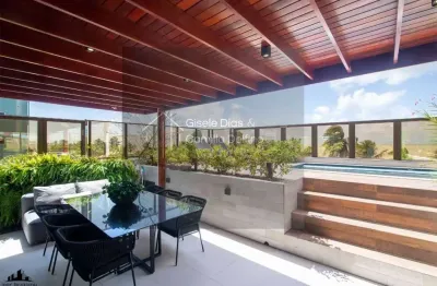Cobertura linear à beira-mar de cabo branco c/ piscina privativa- mobiliada!