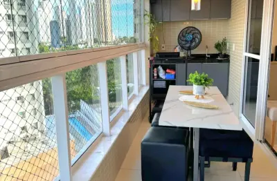 Apto no miramar- 131m²- 04qts s/ 03sts+dce- 03vgs- totalmente projetado!