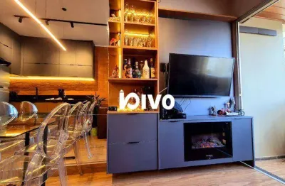 Flat com 1 dormitório à venda, 33 m² por r$ 740.000,00 - vila uberabinha - são paulo/sp