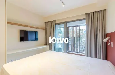 Studio com 1 dormitório para alugar, 27 m² por r$ 3.350,00/mês - mirandópolis - são paulo/sp