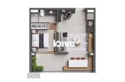 Apartamento com 1 dormitório à venda, 46 m² por r$ 780.000,00 - vila clementino - são paulo/sp