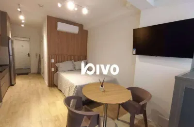 Studio com 1 dormitório para alugar, 27 m² por r$ 4.120,00/mês - vila clementino - são paulo/sp