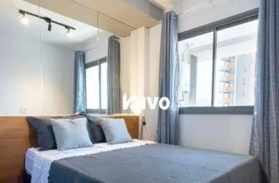 Studio com 1 dormitório para alugar, andar alto, 30 m² por r$ 4.600/mês - paraíso - são paulo/sp