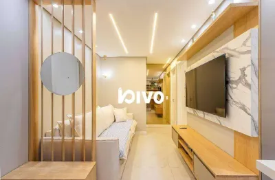 Apartamento com 2 dormitórios para alugar, 45 m², 1 vaga, mobiliado,  por r$ 4.520/mês - centro - diadema/sp