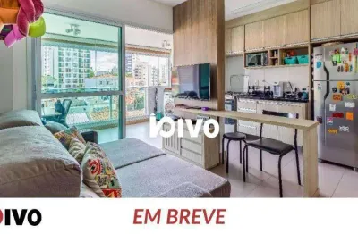 Apartamento com 1 dormitório para alugar, 40 m² por R$ 4.448,53/mês - Vila Clementino - São Paulo/SP