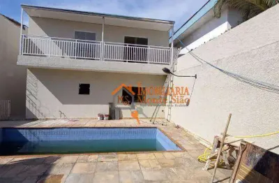 Sobrado para alugar, 440 m² por r$ 20.000,00/mês - vila rosália - guarulhos/sp