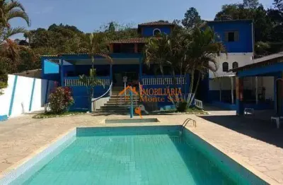 Chácara com 9 dormitórios à venda, 1260 m² por r$ 1.750.000,00 - água azul - guarulhos/sp