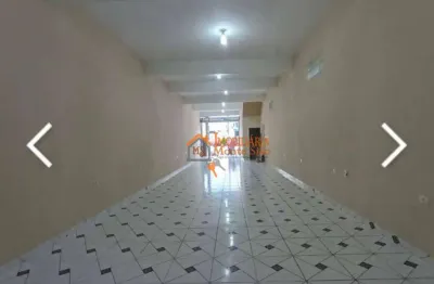 Salão para alugar, 125 m² por r$ 3.000,00/mês - parque continental ii - guarulhos/sp