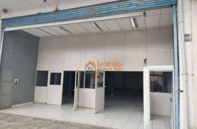 Salão para alugar, 260 m² por r$ 6.455,00/mês - jardim são joão - guarulhos/sp