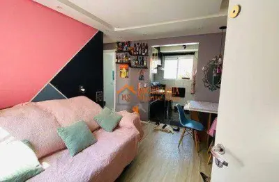 Apartamento com 2 dormitórios à venda, 37 m² por r$ 233.000,00 - jardim albertina - guarulhos/sp