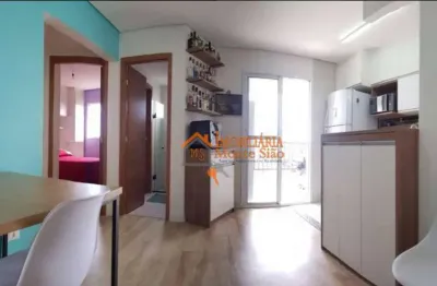 Apartamento com 2 dormitórios à venda, 46 m² por r$ 380.000,00 - vila galvão - guarulhos/sp