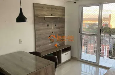 Apartamento com 2 dormitórios para alugar, 49 m² por r$ 2.340,47/mês - jardim bela vista - guarulhos/sp