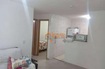 Apartamento com 2 dormitórios à venda, 44 m² por r$ 223.000,00 - água chata - guarulhos/sp