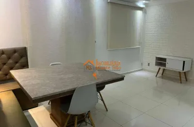 Apartamento com 3 dormitórios para alugar, 68 m² por r$ 4.073,00/mês - vila das bandeiras - guarulhos/sp