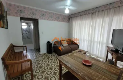 Apartamento com 1 dormitório à venda, 65 m² por r$ 405.000,00 - barra funda - guarujá/sp