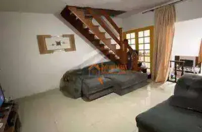 Sobrado com 3 dormitórios à venda, 380 m² por r$ 638.000,00 - vila rio de janeiro - guarulhos/sp
