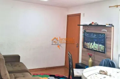 Apartamento com 2 dormitórios à venda, 44 m² por r$ 198.000,00 - água chata - guarulhos/sp