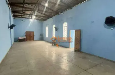 Salão para alugar, 135 m² por r$ 4.000,00/mês - cumbica - guarulhos/sp