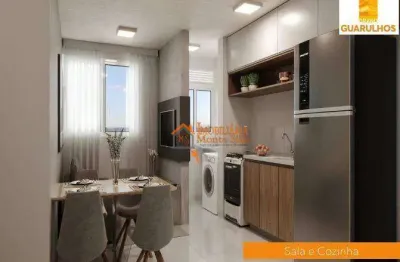 Apartamento com 2 dormitórios à venda, 37 m² por r$ 248.990,00 - vila nova bonsucesso - guarulhos/sp