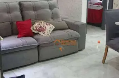 Apartamento com 2 dormitórios à venda, 44 m² por r$ 267.000,00 - água chata - guarulhos/sp
