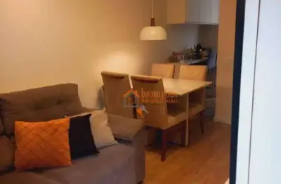 Apartamento com 2 dormitórios para alugar, 50 m² por r$ 2.020,00/mês - jardim angélica - guarulhos/sp