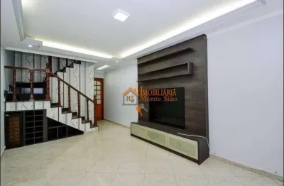 Sobrado com 3 dormitórios à venda, 136 m² por r$ 680.000,00 - parque continental i - guarulhos/sp