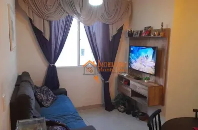 Apartamento com 2 dormitórios à venda, 41 m² por r$ 207.446,00 - vila nova bonsucesso - guarulhos/sp