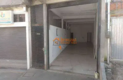 Salão para alugar, 105 m² por r$ 1.720,00/mês - recreio são jorge - guarulhos/sp