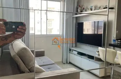 Apartamento com 2 dormitórios à venda, 49 m² por r$ 318.000,00 - cocaia - guarulhos/sp