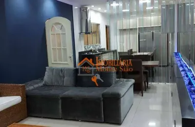 Casa com 2 dormitórios para alugar, 100 m² por r$ 1.800,00/mês - vila rio de janeiro - guarulhos/sp