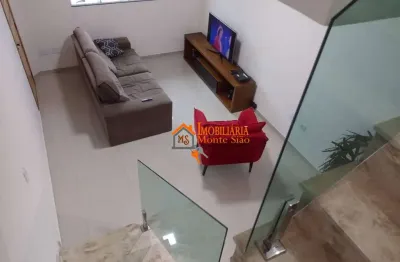 Sobrado com 3 dormitórios à venda, 100 m² por r$ 600.000,00 - jardim monte carmelo - guarulhos/sp