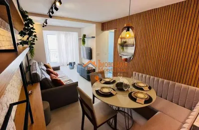 Apartamento com 2 dormitórios à venda, 58 m² por r$ 498.830,00 - picanco - guarulhos/sp