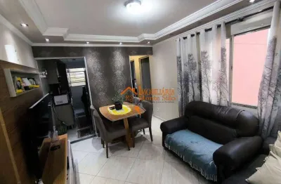 Apartamento com 2 dormitórios à venda, 45 m² por r$ 234.000,00 - taboão - guarulhos/sp