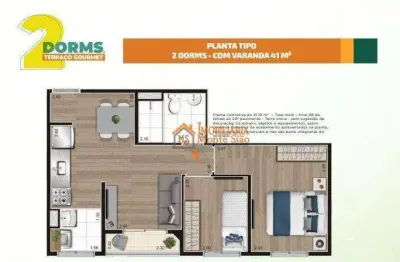 Apartamento com 2 dormitórios à venda, 41 m² por r$ 315.600,00 - picanco - guarulhos/sp
