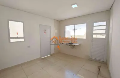 Kitnet com 1 dormitório para alugar, 35 m² por r$ 700,00/mês - parque primavera - guarulhos/sp