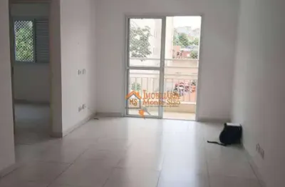 Apartamento com 2 dormitórios, 62 m² - venda por r$ 295.000,00 ou aluguel por r$ 2.121,00/mês - centro - guarulhos/sp