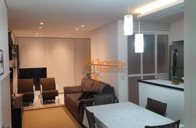 Apartamento com 2 dormitórios à venda, 66 m² por r$ 721.000,00 - jardim flor da montanha - guarulhos/sp