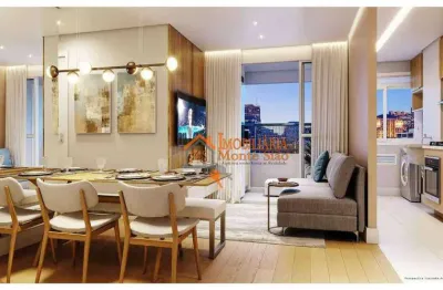Apartamento com 2 dormitórios à venda, 56 m² por r$ 542.000,00 - vila rosália - guarulhos/sp