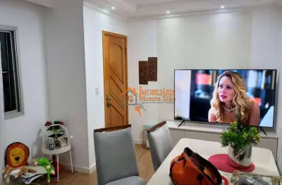 Apartamento com 2 dormitórios à venda, 55 m² por r$ 319.000 - jardim santa mena - guarulhos/sp