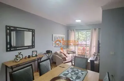 Apartamento com 3 dormitórios à venda, 76 m² por r$ 420.000,00 - itapegica - guarulhos/sp