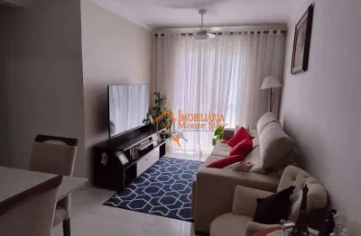 Apartamento com 2 dormitórios à venda, 59 m² por r$ 307.000,00 - vila galvão - guarulhos/sp