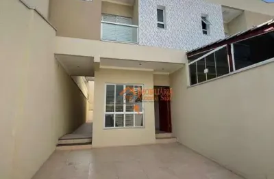 Sobrado com 3 dormitórios à venda, 105 m² por r$ 720.000,00 - jardim santa cecília - guarulhos/sp