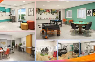 Apartamento com 2 dormitórios à venda, 55 m² por r$ 475.300,00 - vila das bandeiras - guarulhos/sp