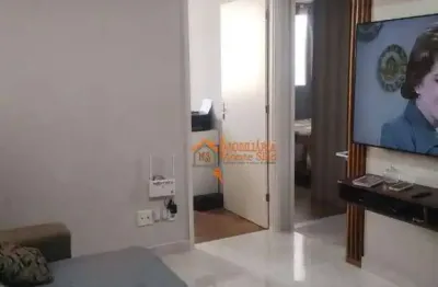 Apartamento com 2 dormitórios à venda, 50 m² por r$ 207.000,00 - vila alzira - guarulhos/sp