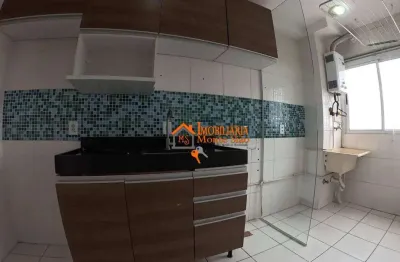 Apartamento com 2 dormitórios à venda, 45 m² por r$ 333.000,00 - ponte grande - guarulhos/sp