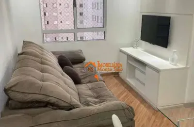 Apartamento com 2 dormitórios à venda, 45 m² por r$ 340.000,00 - ponte grande - guarulhos/sp