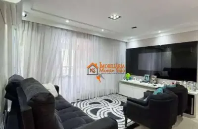 Apartamento com 2 dormitórios à venda, 87 m² por r$ 880.000,00 - jardim flor da montanha - guarulhos/sp