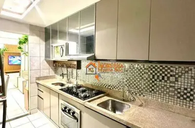 Apartamento com 2 dormitórios à venda, 52 m² por r$ 220.000,00 - pimentas - guarulhos/sp