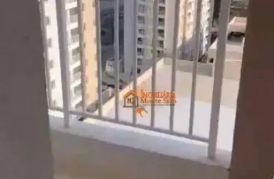 Apartamento à venda com 43m², 2 quartos, sala com sacada no condomínio flap - vila são joão, guarulhos, sp